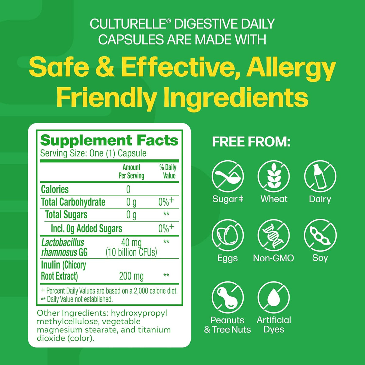 Culturelle Digestive Daily Probiotic for Men & Women, 10B CFUs, 30 Count