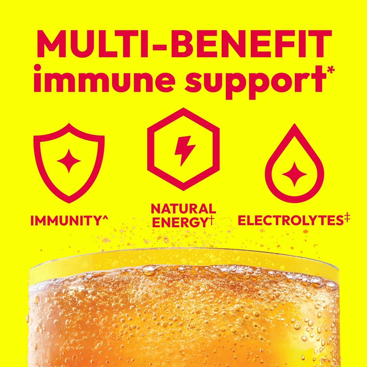 Emergen-C Vitamin C 1000mg Immune Support Powder, Orange, 10 Packets