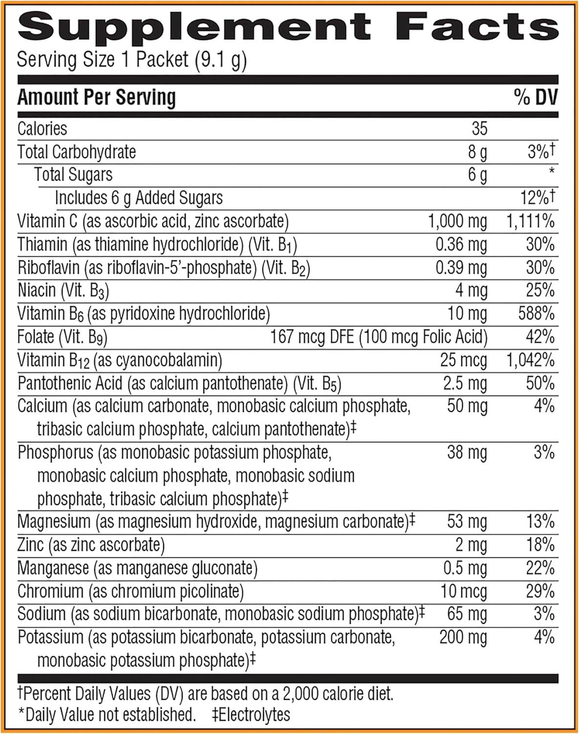 Emergen-C 1000 mg Vitamin C Travel Box, Super Orange, 10 ea - OTC Shoppe Express