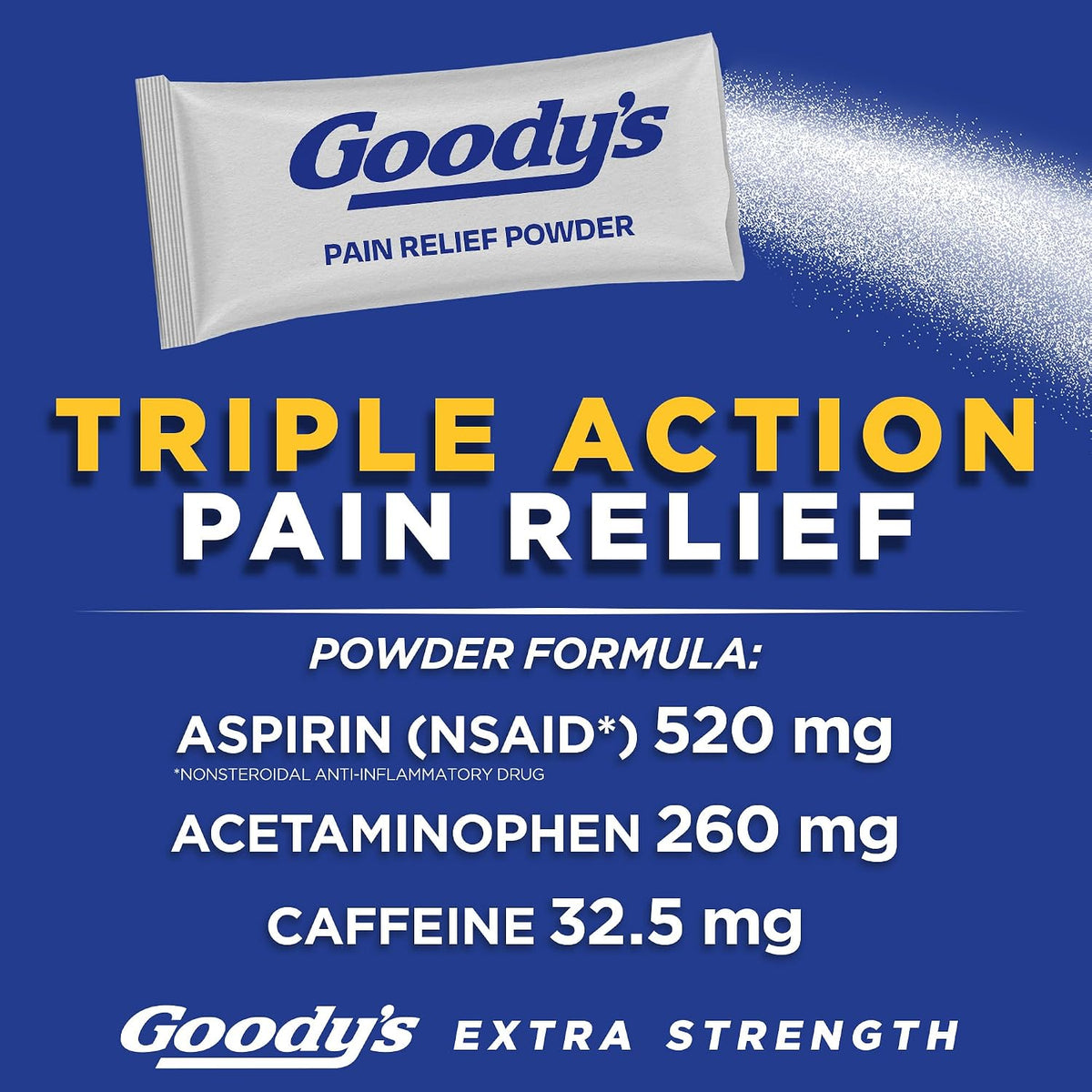 Goody's Extra Strength Pain Reliever, Triple Action Headache Powder, 24 Ct