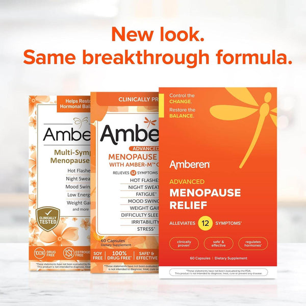 Amberen Multi-Symptom Menopause Relief, Capsules, 60 ea - OTC Shoppe Express