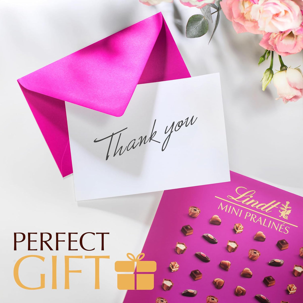 Lindt Mini Pralines Assorted Chocolate Candy Gift Box, 6.2 oz.