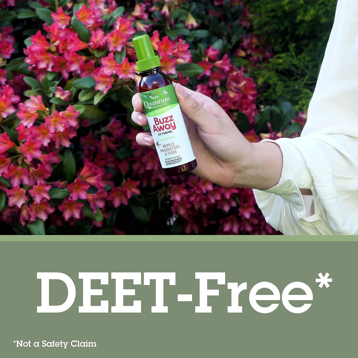Quantum Health Buzz Away Extreme Mosquito & Tick DEET-Free Repellent, 4 oz
