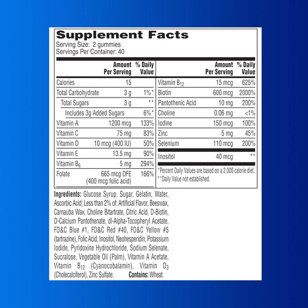 One A Day VitaCraves Men's Multi, Gummies, 80 ea - OTC Shoppe Express