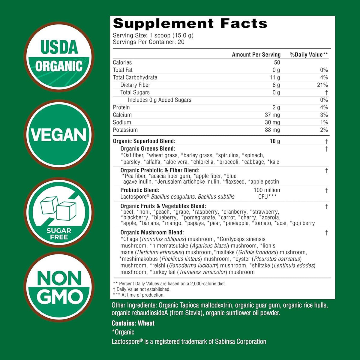 Country Farms Super Greens, Delicious Natural Flavor, 10.6 oz - OTC Shoppe Express