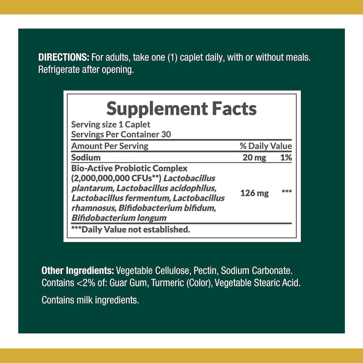 Nature's Bounty Probiotic CD, Controlled Delivery, Caplets, 30 ea - OTC Shoppe Express