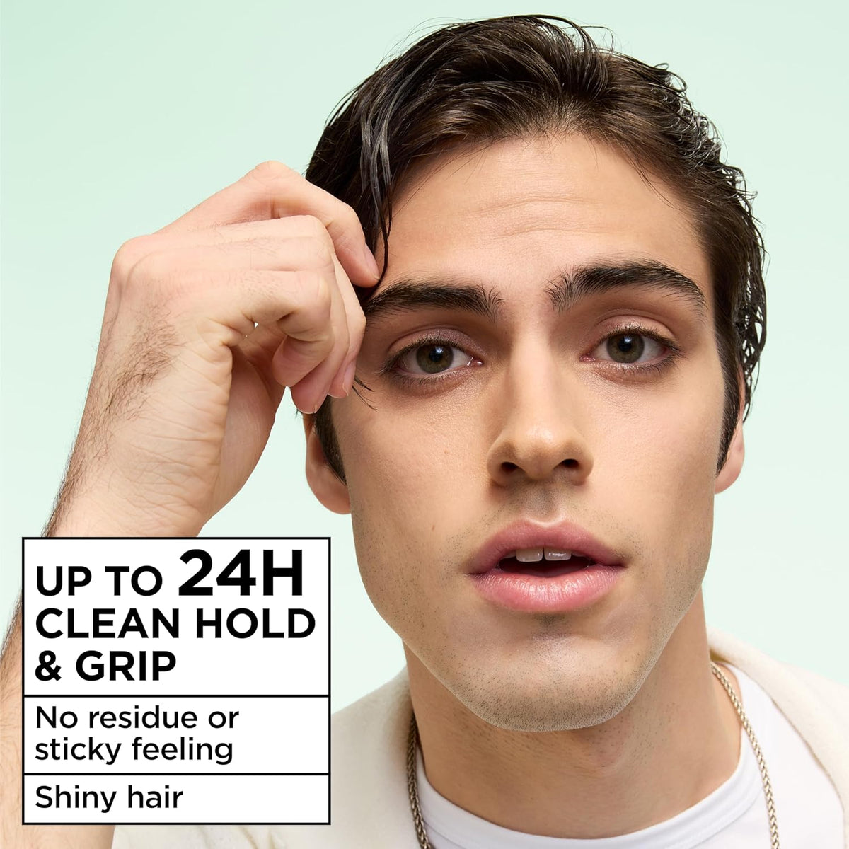 Garnier Fructis Pure Clean Styling Hair Gel, Extra Strong Hold for Up to 24HRs, Non-Flaking, Non-Sticky Formula with Aloe Extract, Made for All Hair