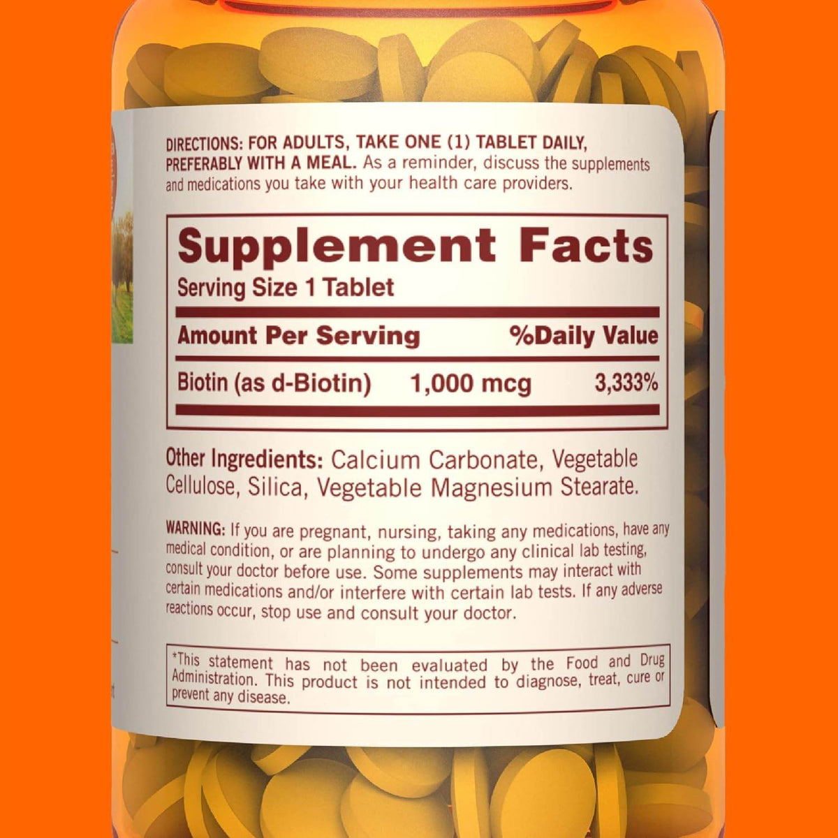 Sundown Naturals Biotin, 1000 mcg, Tablets, 120 ea - OTC Shoppe Express