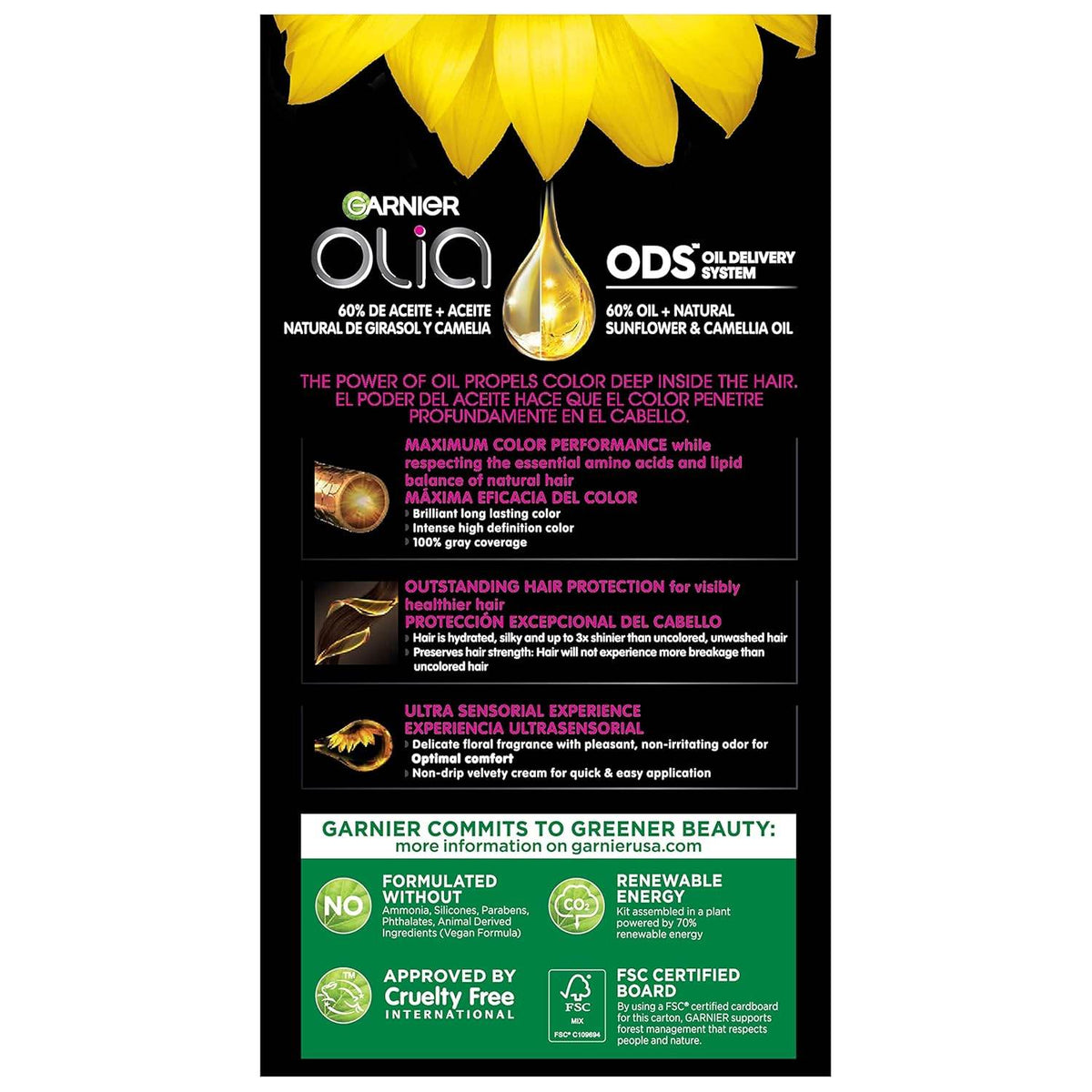 Garnier Olia Permanent Hair Colour, 6.3 Light Golden Brown, 1 ea - OTC Shoppe Express