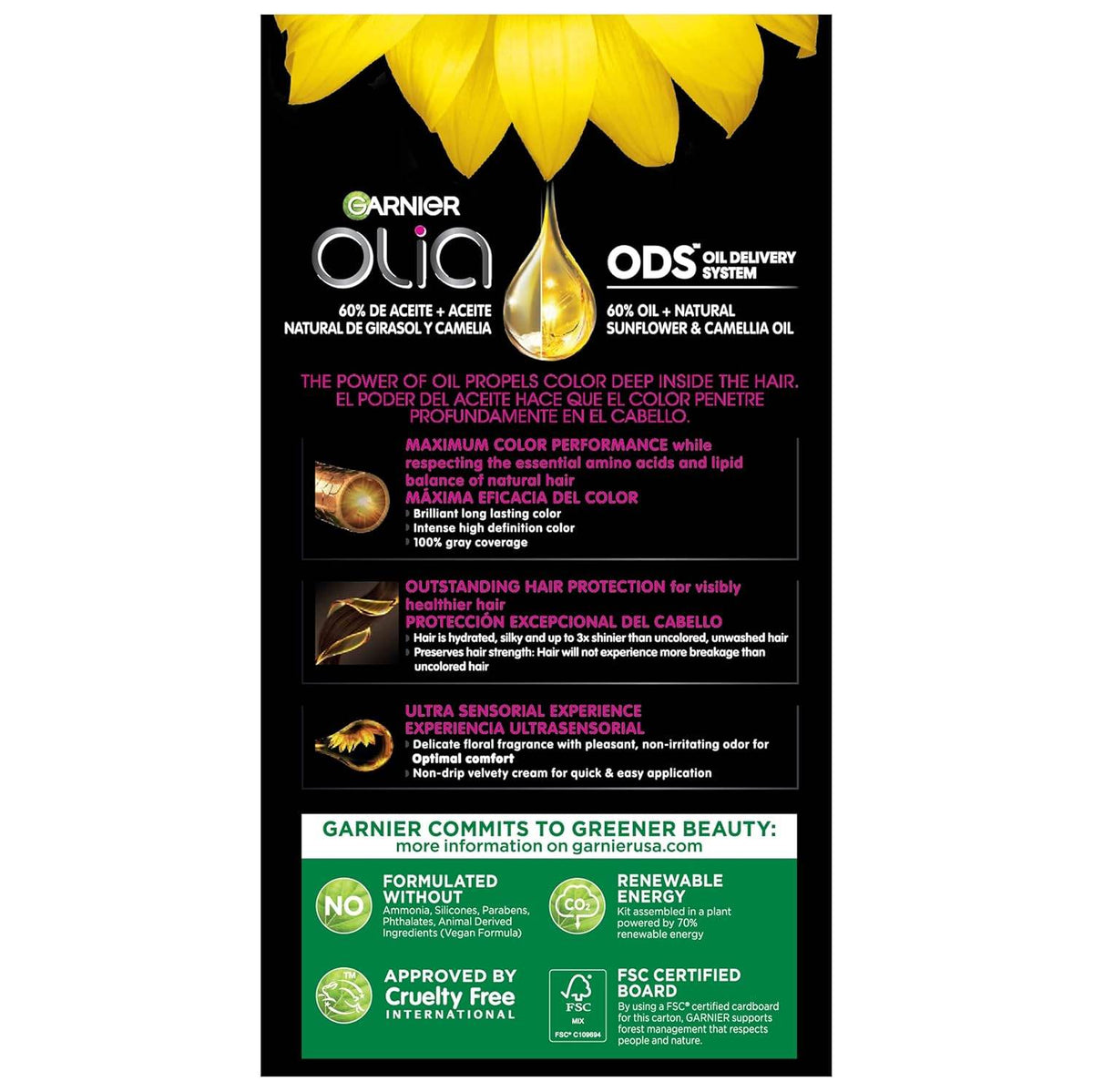 Garnier Olia Permanent Hair Colour, 6.3 Light Golden Brown, 1 ea - OTC Shoppe Express