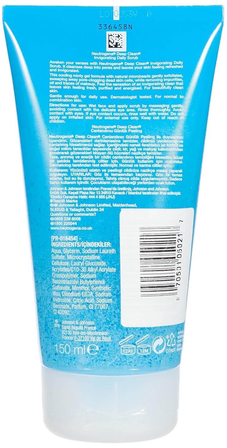 Neutrogena Deep Clean Invigorating Foaming Scrub, 4.2 oz - OTC Shoppe Express