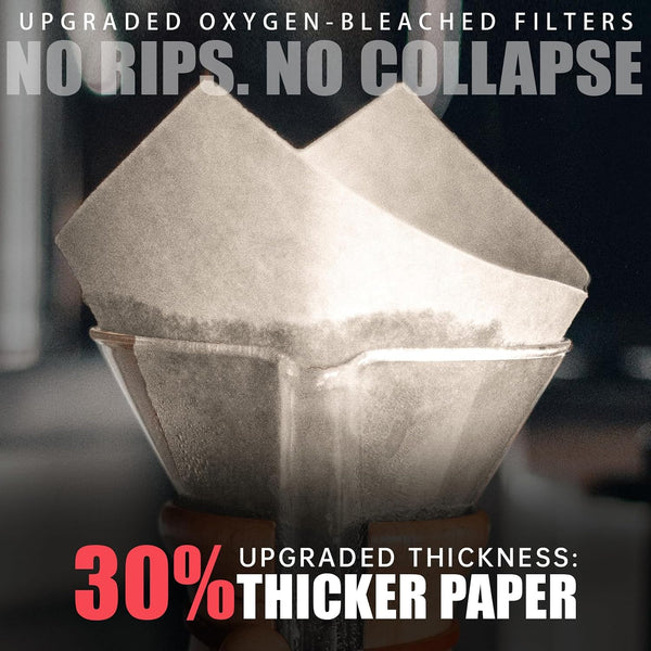Brew Choice Pre-folded Cone Coffee Filters for CHEMEX Coffee Makers 50 ct