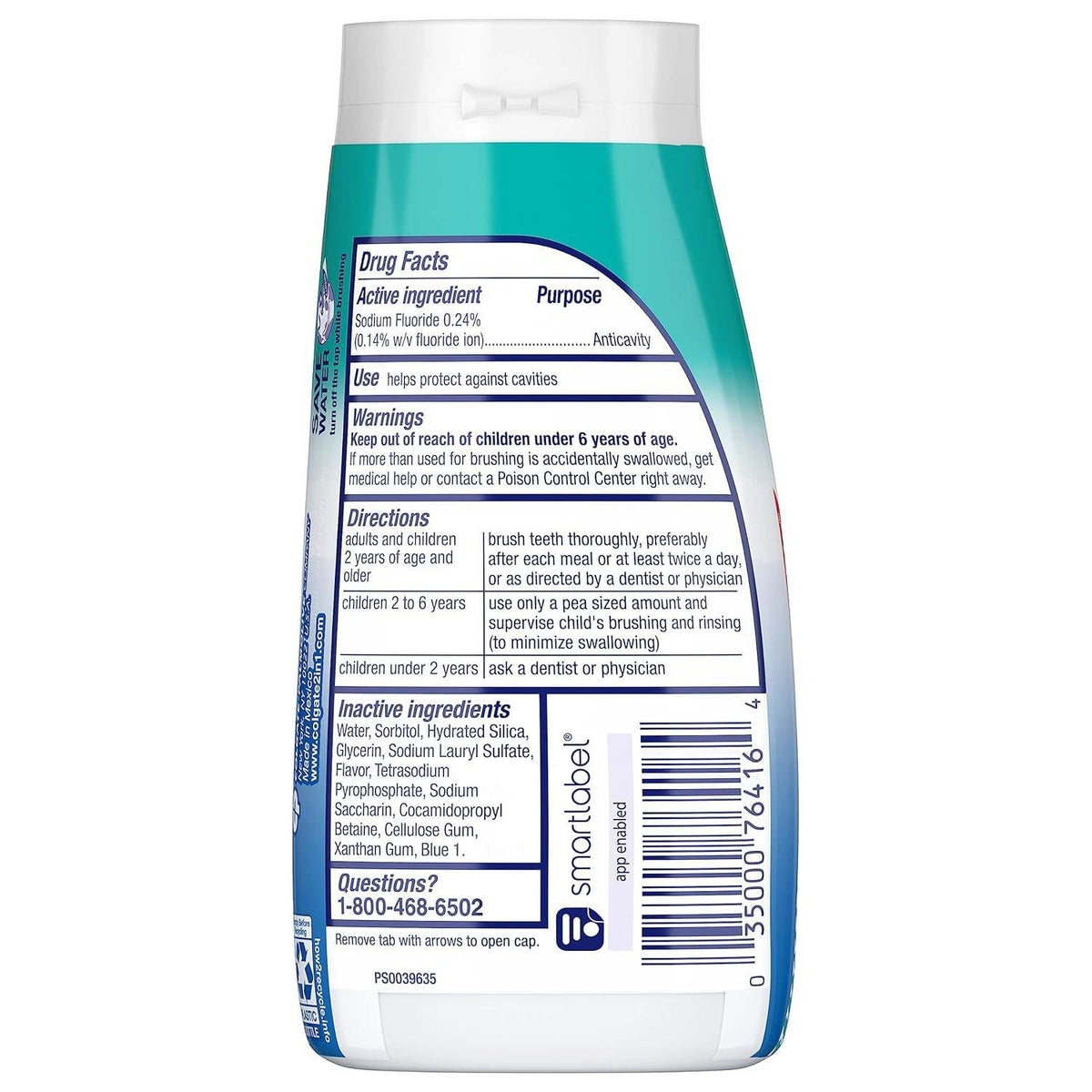 Colgate 2 in 1 Toothpaste & Mouthwash, Whitening Icy Blast, 4.6 oz - OTC Shoppe Express