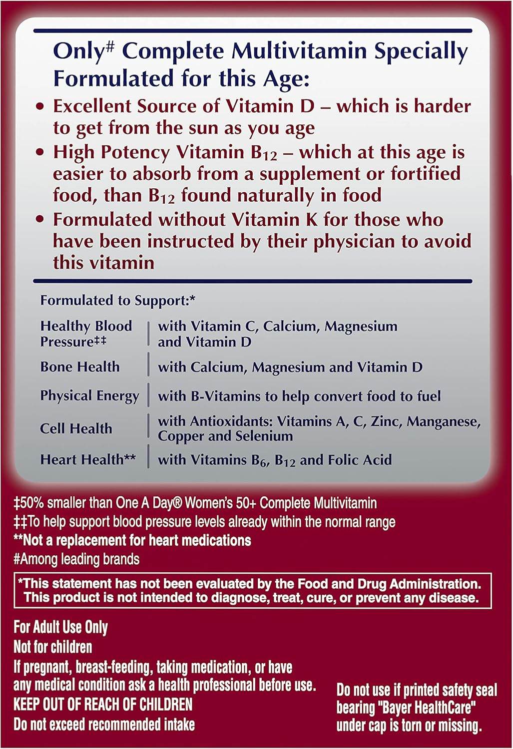 One A Day Proactive 65+, Multivitamin For Men & Women, Tablets, 150 ea - OTC Shoppe Express