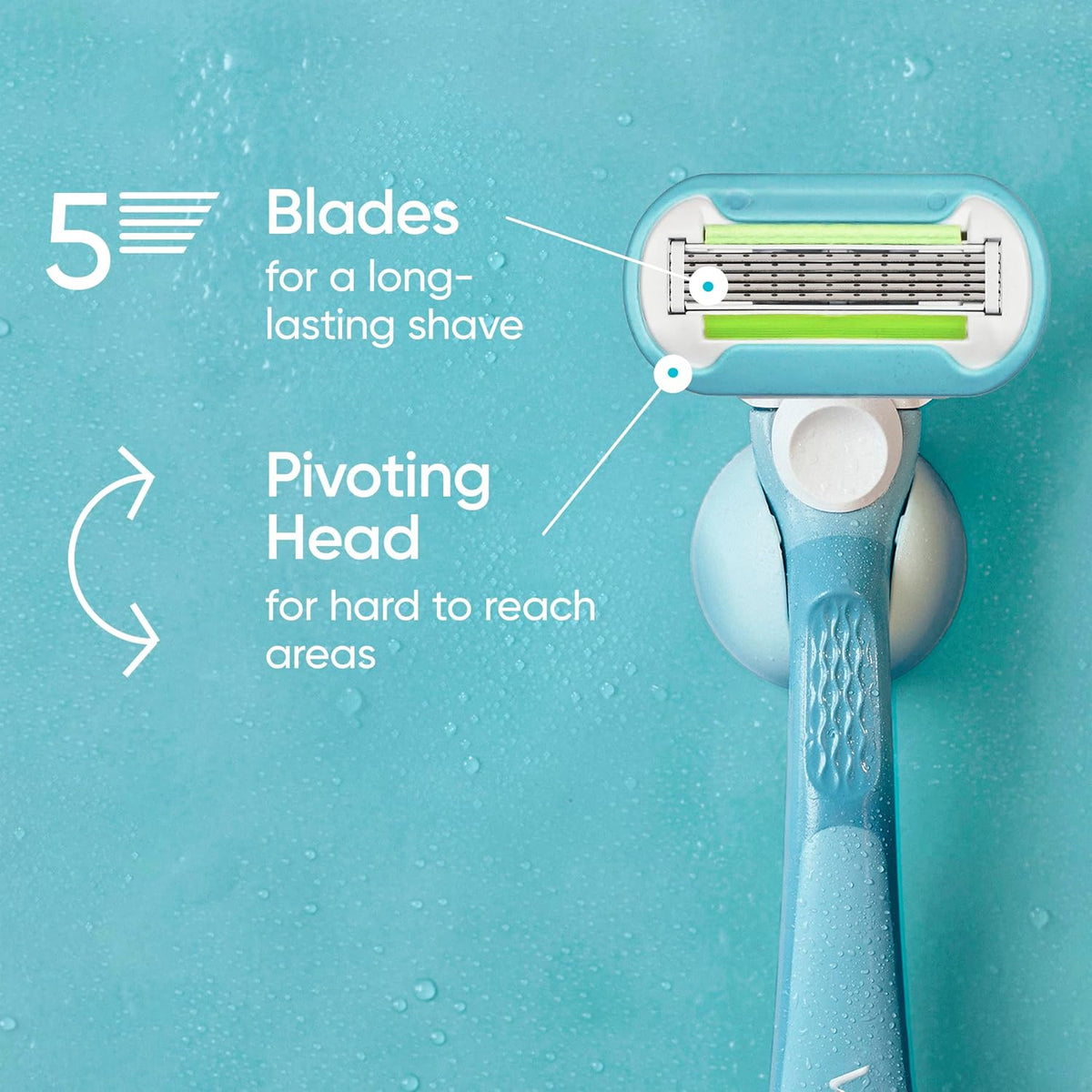 Gillette Venus Extra Smooth Womens Razor Blade Refills, 4 Count, Designed for a Close, Smooth Shave