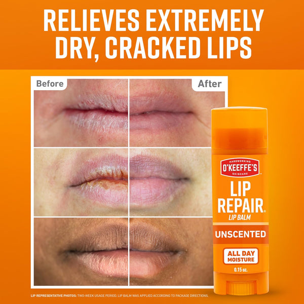 O'Keeffe's Lip Repair Unscented Balm Stick