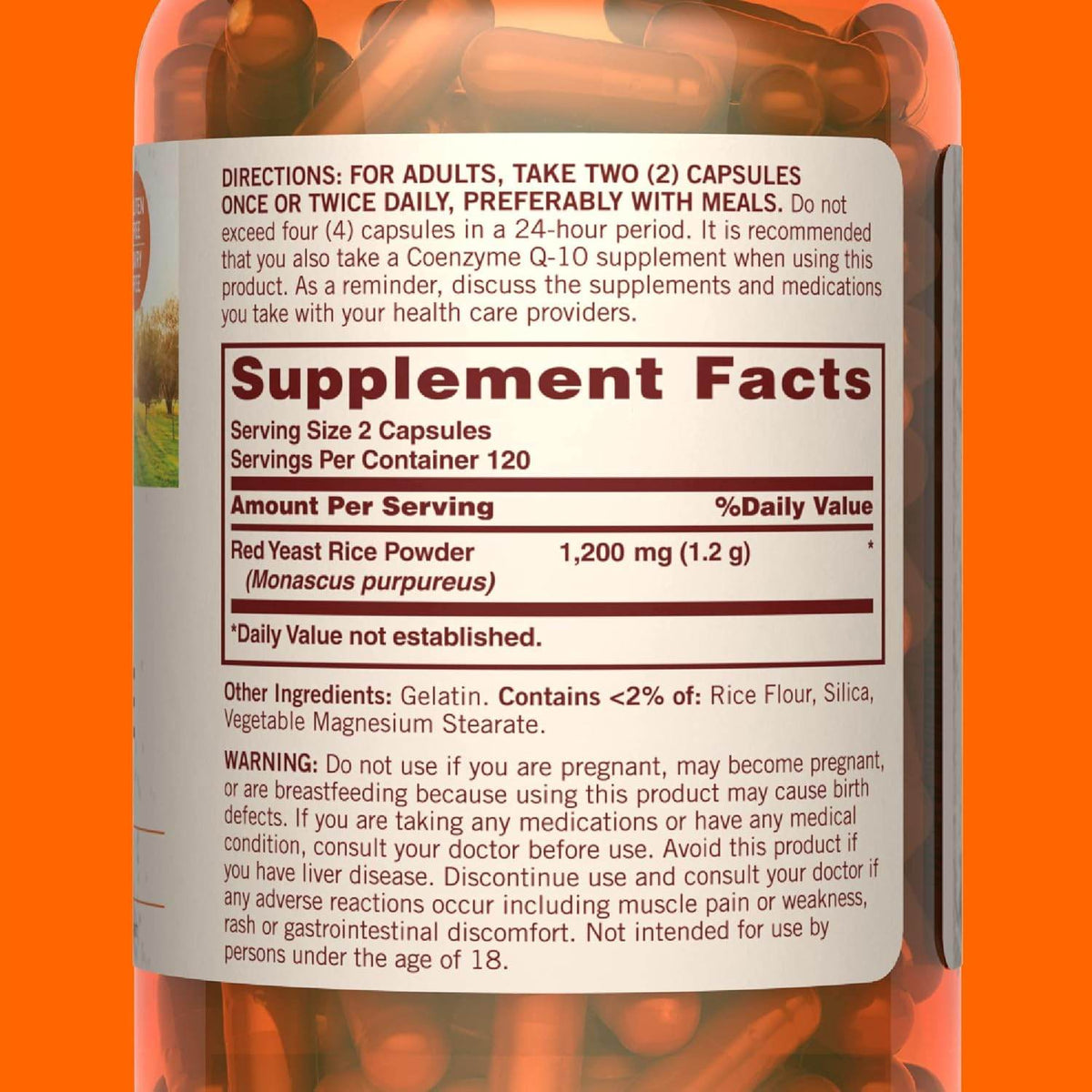 Sundown Naturals Red Yeast Rice, 1200 mg, Capsules, 240 ea - OTC Shoppe Express