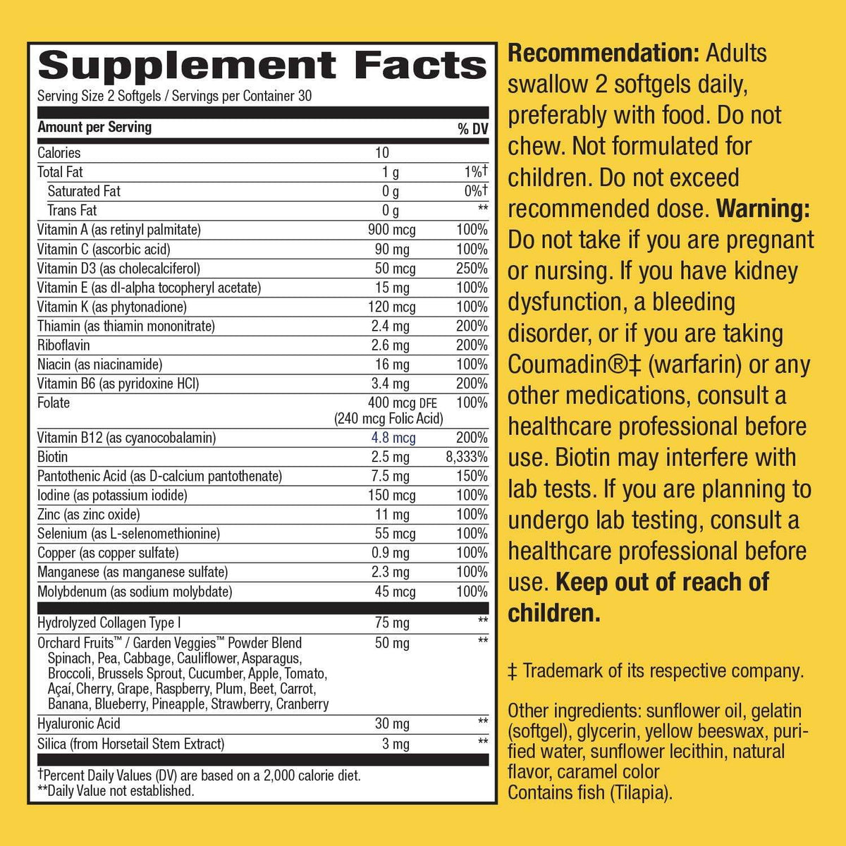 Nature's Way Alive Hair, Skin & Nails, Softgels, Strawberry, 60 ea - OTC Shoppe Express