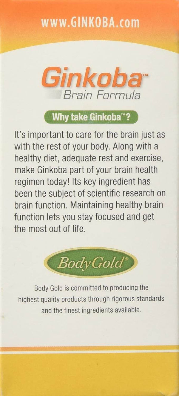 Ginkoba Brain Formula, All Natural, Tablets, 90 ea - OTC Shoppe Express