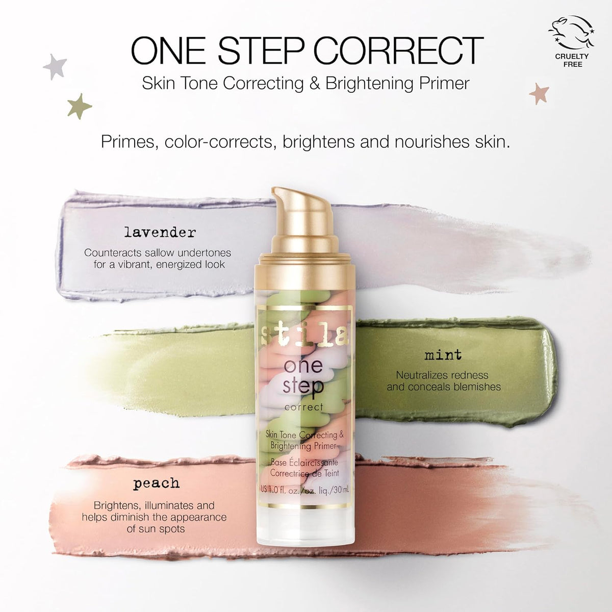 Stila One Step Color Corrector & Brightening Primer Facial Serum