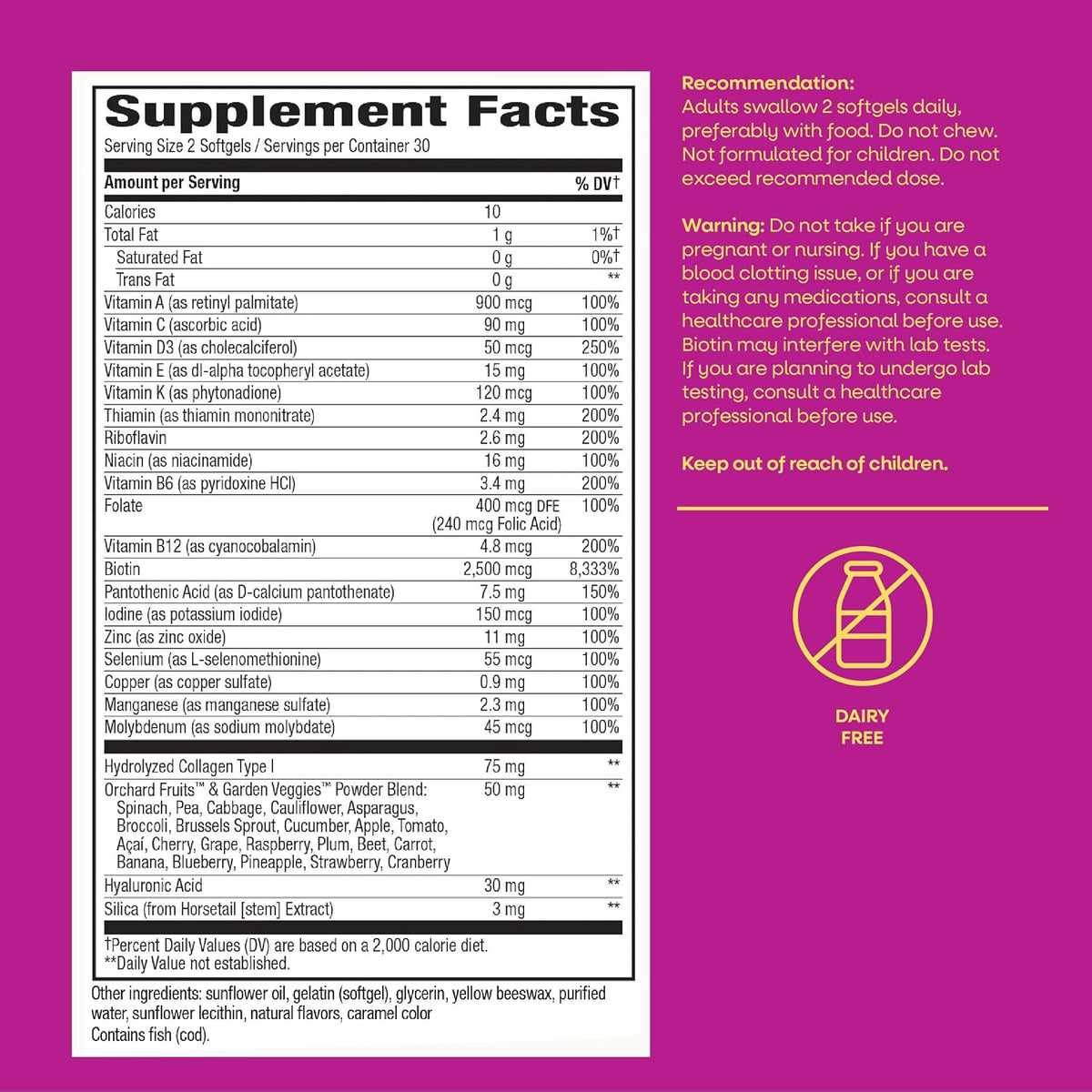 Nature's Way Alive! Hair, Skin & Nails Multivitamin Softgels, 60 ct
