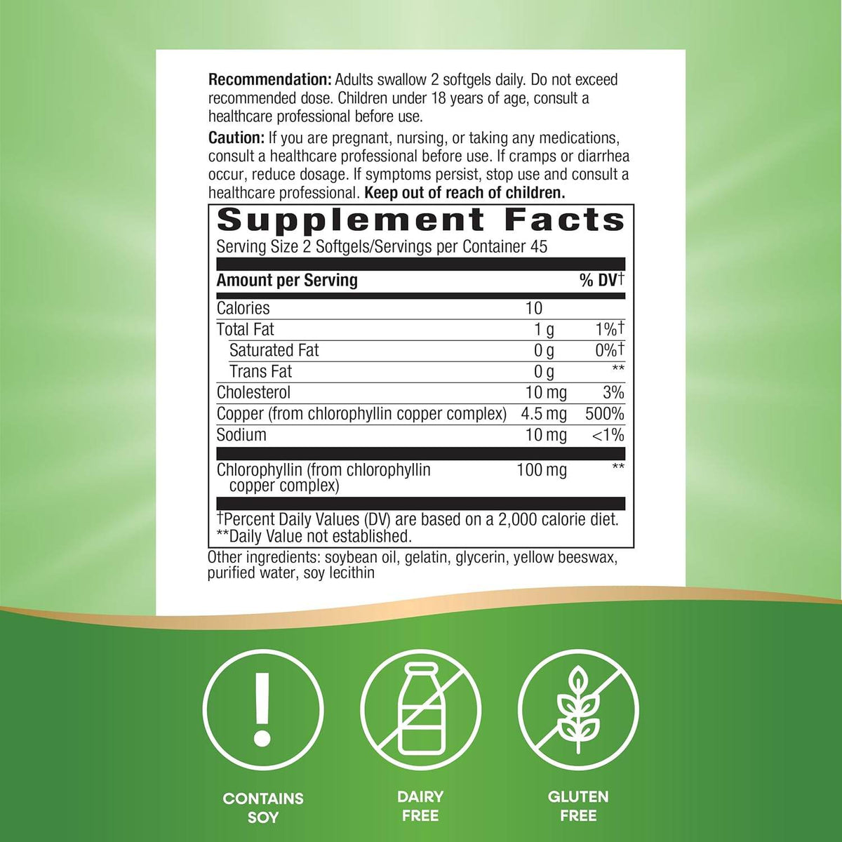 Nature's Way Chlorofresh Internal Deodorant, Softgels, 90 ea - OTC Shoppe Express