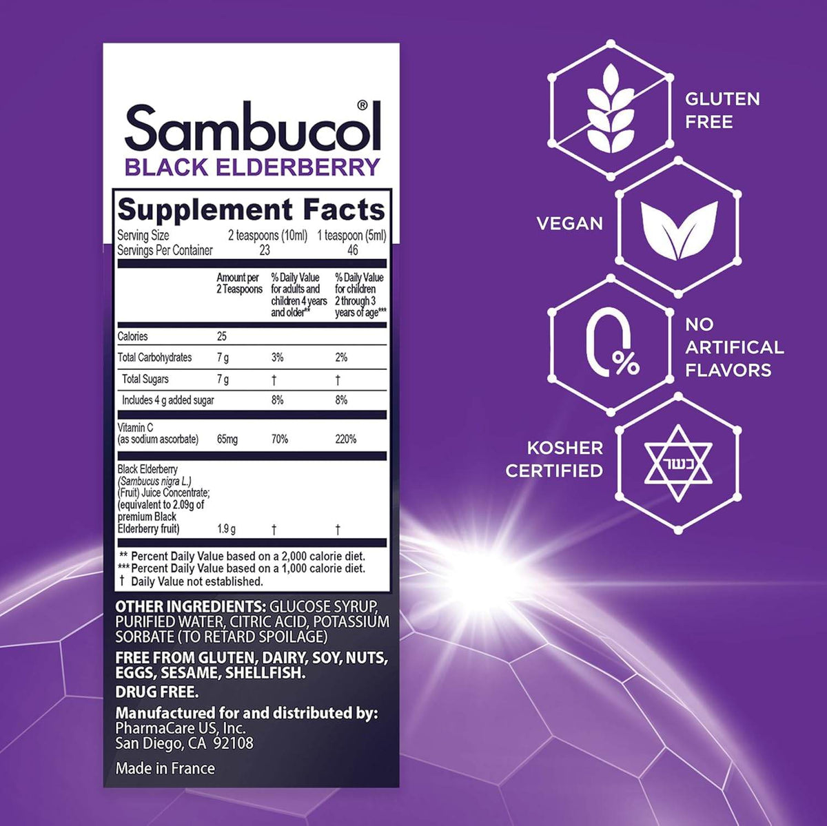Sambucol Immune System Support For Kids, Liquid, Berry, 4 oz - OTC Shoppe Express