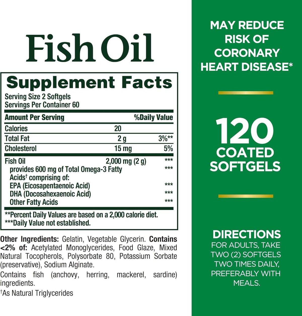 Nature's Bounty Fish Oil, 1000 mg, Softgels, 100 ea - OTC Shoppe Express