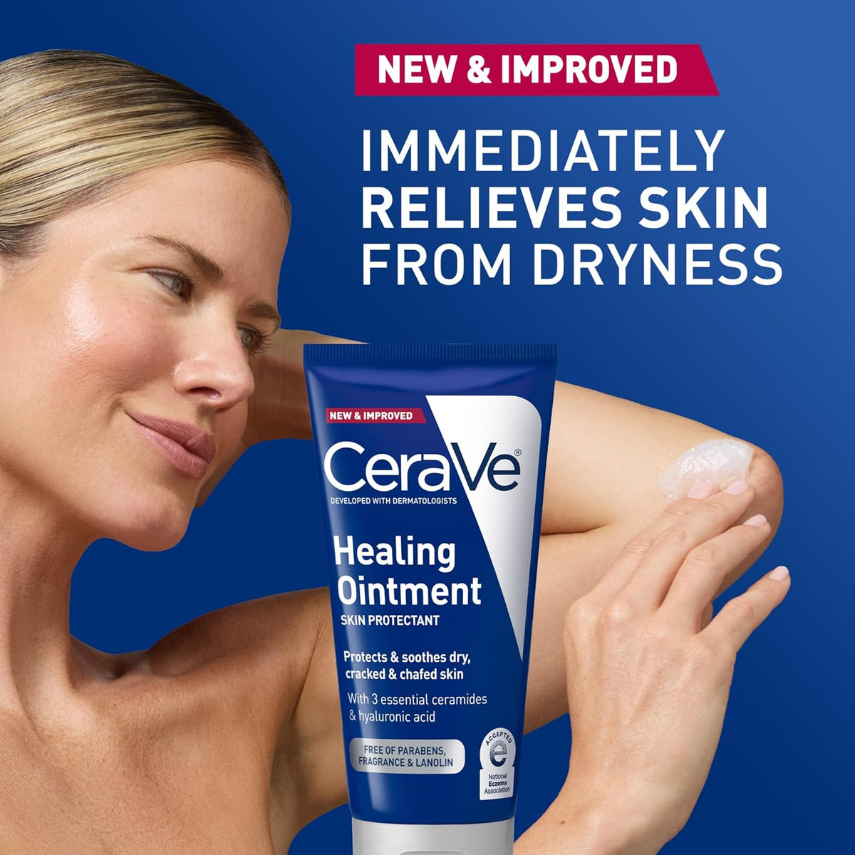 CeraVe Healing Ointment, Hyaluronic Acid Skin Protectant for Dry Skin, 5oz