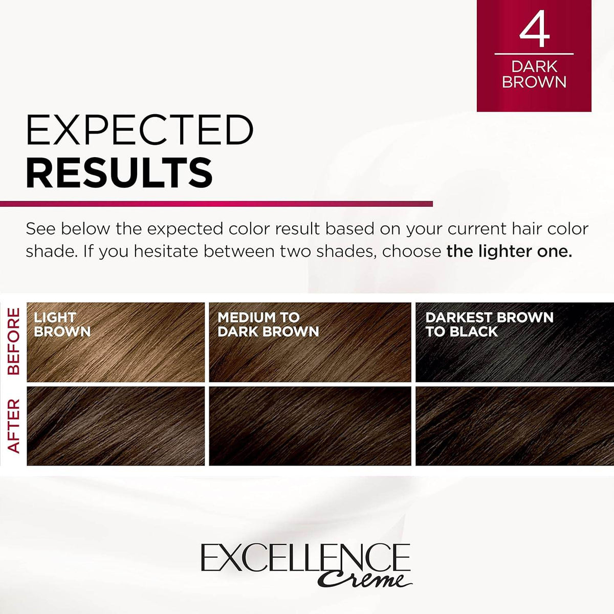 L'Oreal Paris Excellence Crème Triple Protection, Dark Brown 4, 1 ea - OTC Shoppe Express