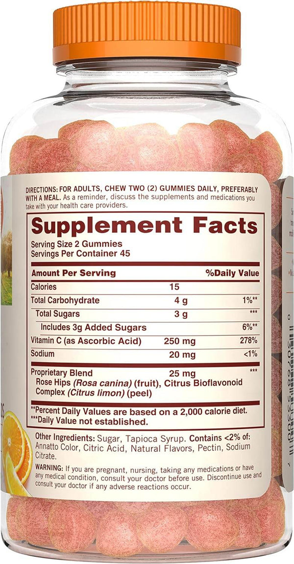 Sundown Naturals Vitamin C Gummies, Orange, 90 ea - OTC Shoppe Express