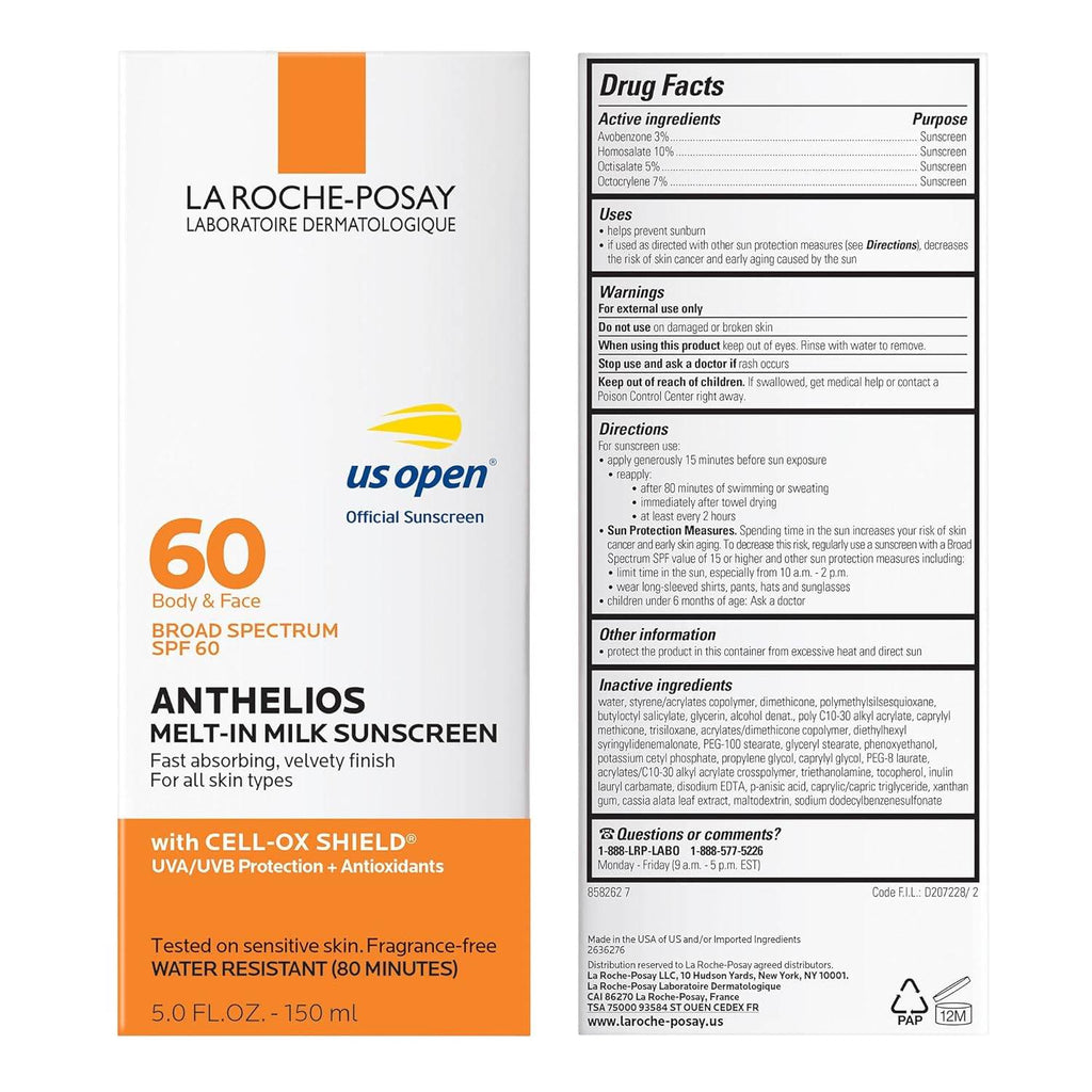La Roche-Posay Anthelios Cooling Water-Lotion Sunscreen, SPF 60, 5 oz - OTC Shoppe Express