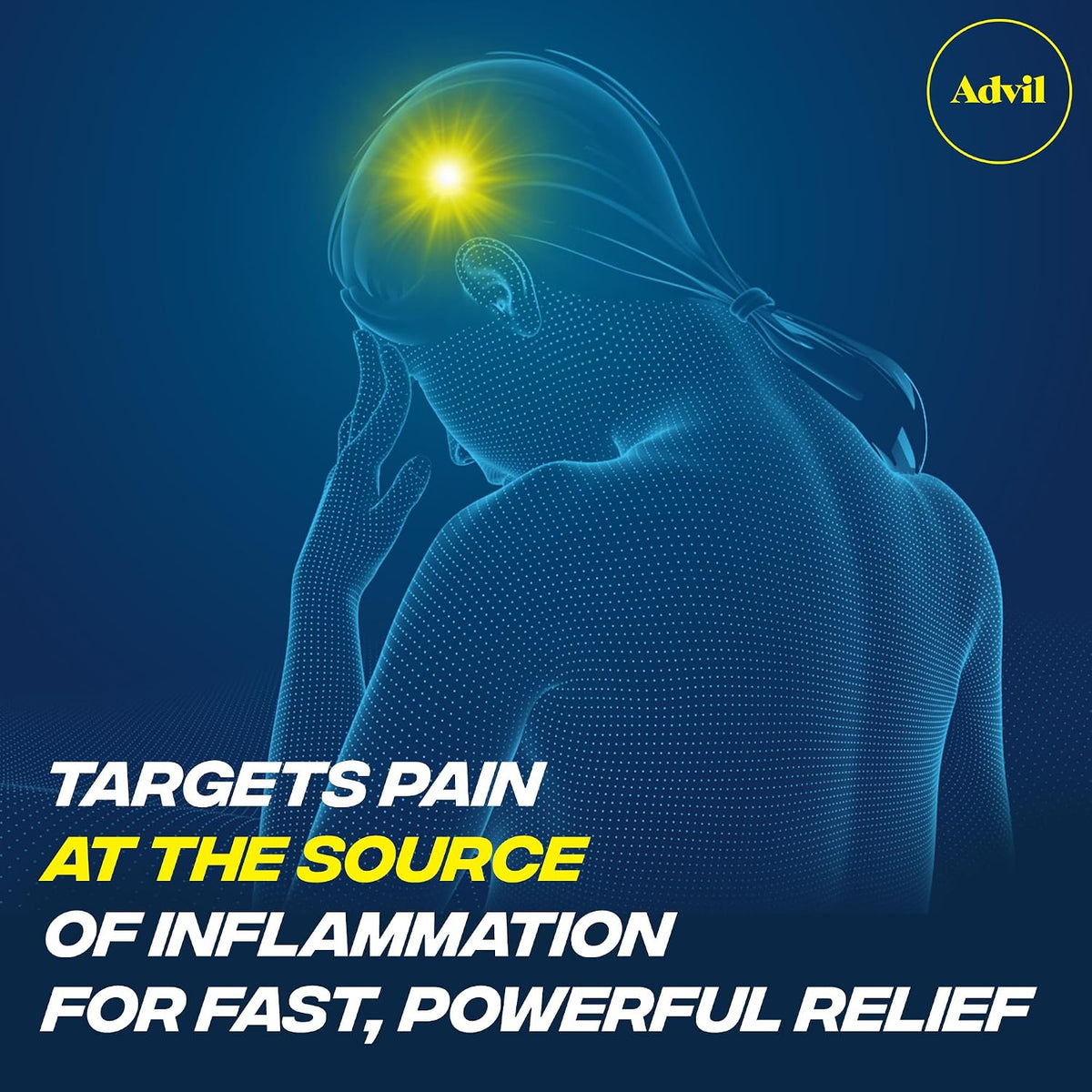 Advil Pain Reliever and Fever Reducer, Pain Relief Medicine with Ibuprofen 200mg for Headache, Backache, Menstrual Pain and Joint Pain Relief
