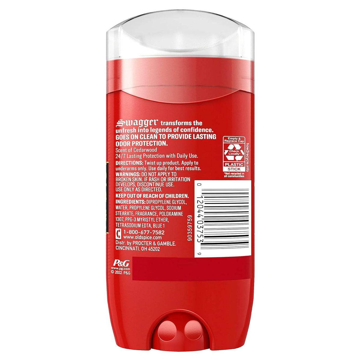 Old Spice Red Zone Collection Men's Deodorant, Swagger, 3 oz - OTC Shoppe Express