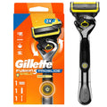 Gillette Fusion5 ProGlide Shield Shaving Razor for Men, 1 Power Razor Handle, 1 Refill, 2x Lubrication, Battery-Powered with FlexBall Handle