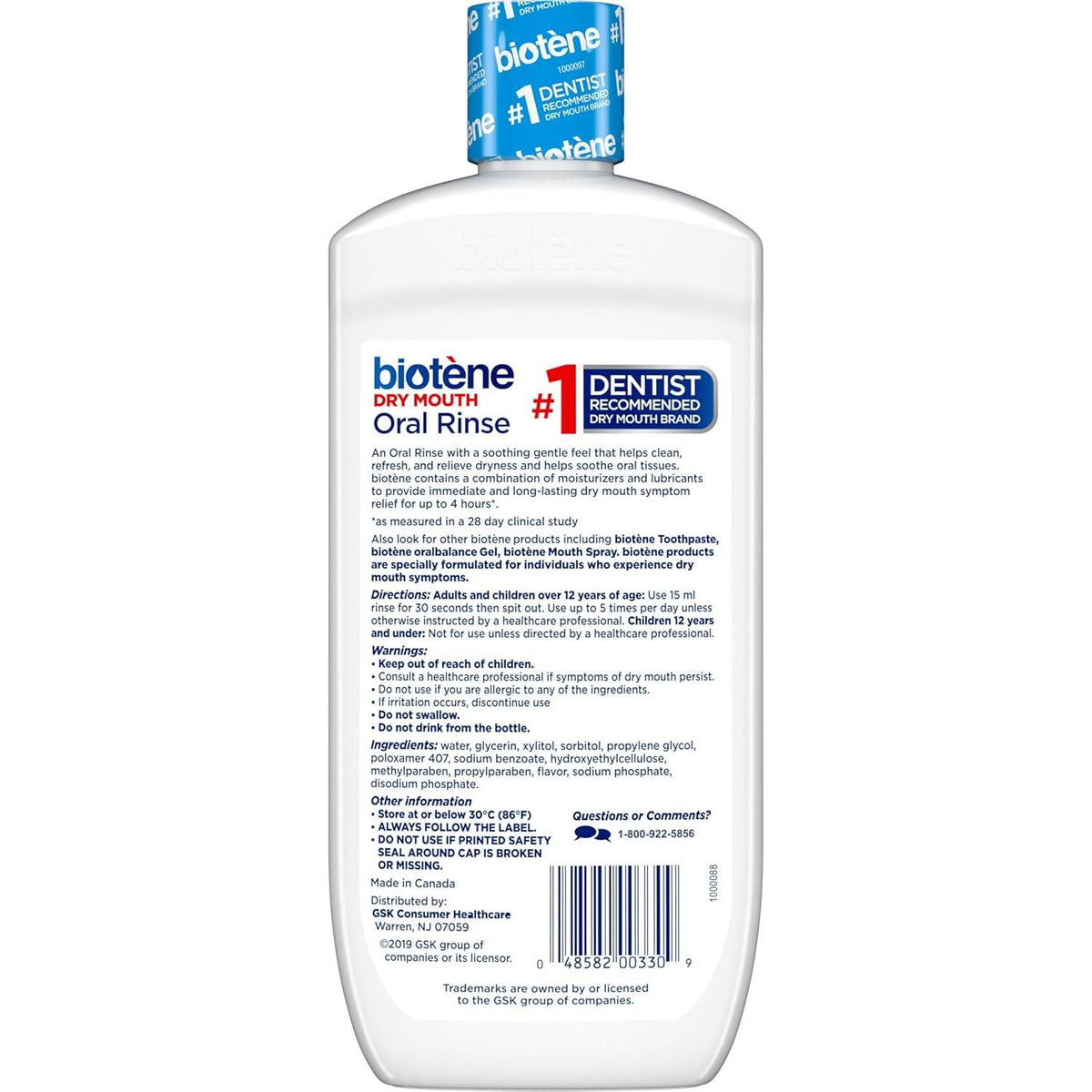 Biotene Dry Mouth Oral Rinse, Fresh Mint, 16 oz - OTC Shoppe Express