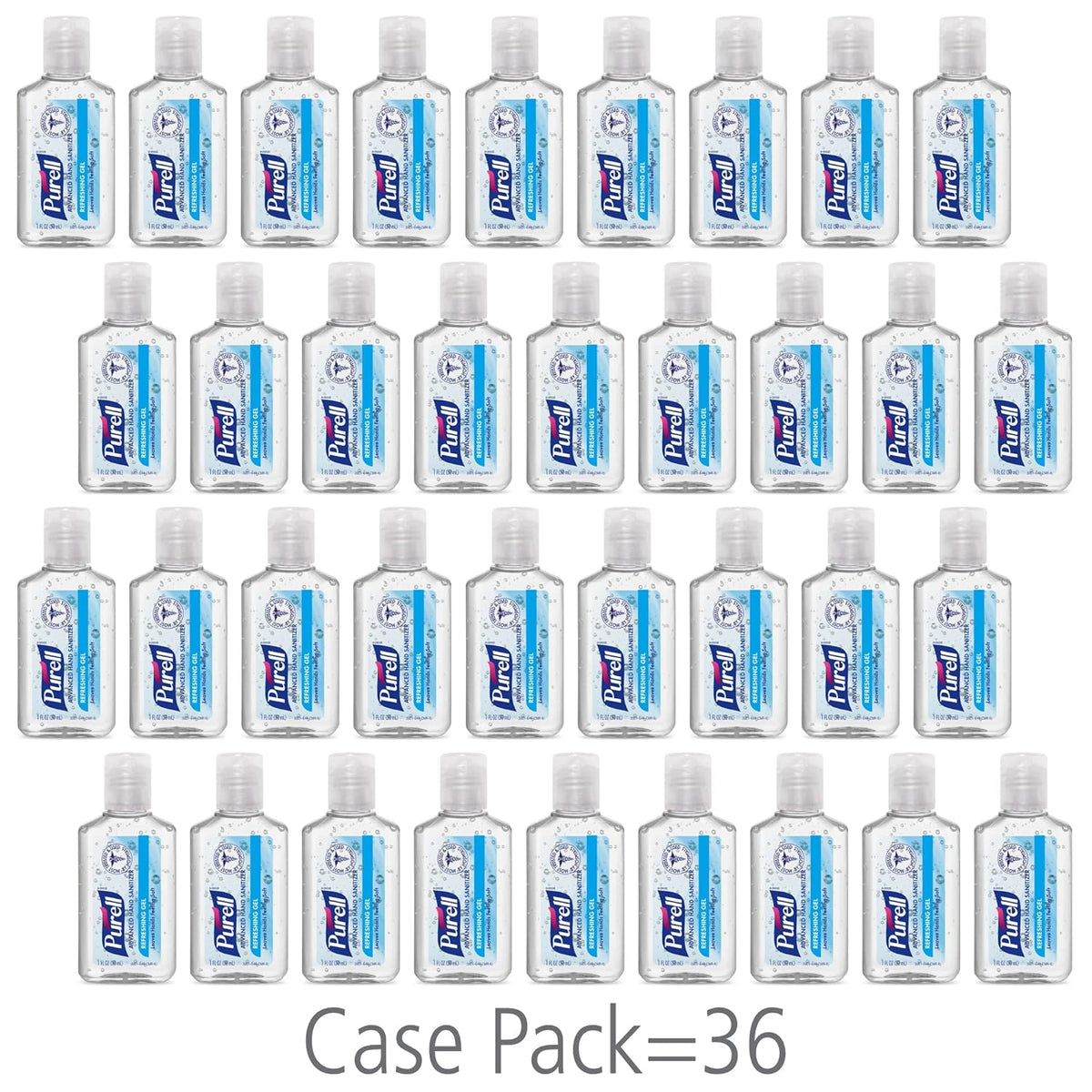 PURELL Advanced Hand Sanitizer Refreshing Gel, Clean Scent, Travel Size, 1 oz x 36 ea