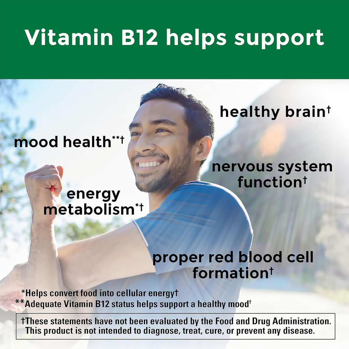 Nature Made Vitamin B12 1000 mcg Fast Dissolve Tablets, 50 Tablets