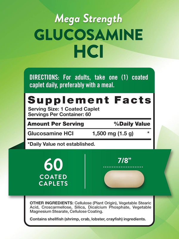 Nature' s Truth Joint Support Mega Strength Glucosamine, 1500 mg, Coated Caplets, 60 ea - OTC Shoppe Express