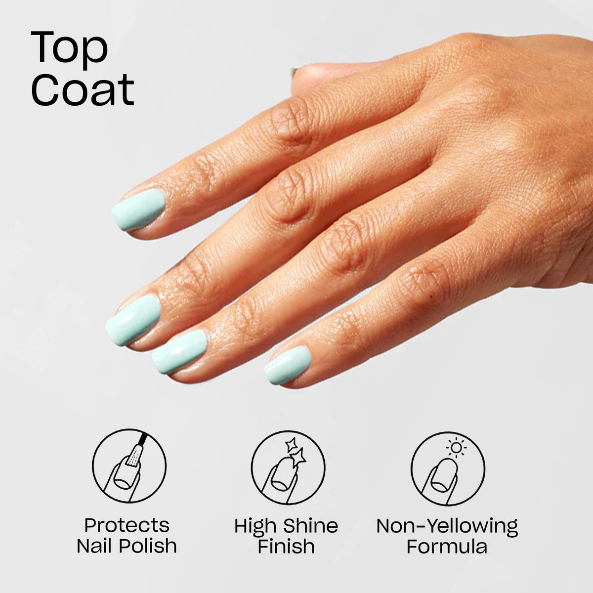 OPI Nail Lacquer, Top Coat, Clear Nail Polish, 0.5 fl oz