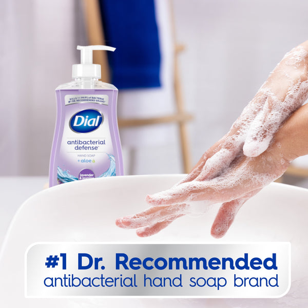 Dial Antibacterial Defense Lavender & Jasmine Liquid Hand Soap, 11 fl oz