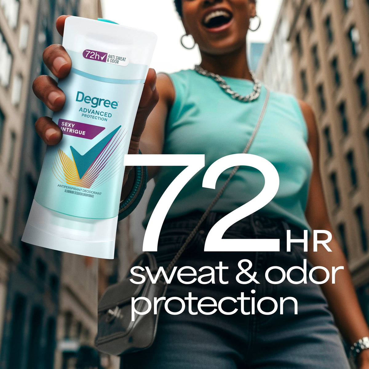 Degree Antiperspirant Deodorant 72-Hour Sweat & Odor Protection Sexy Intrigue Antiperspirant Deodorant For Women with Body Heat Activated Technology