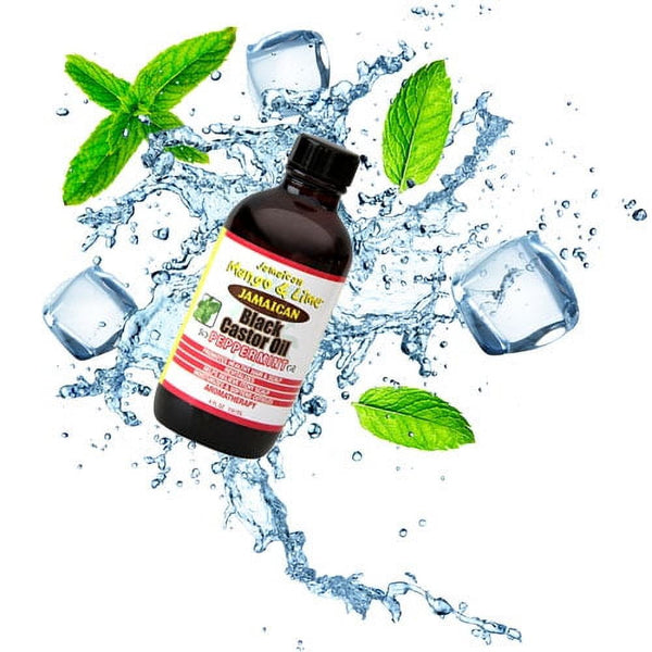 Jamaican Mango & Lime Black Castor Oil with Peppermint, 4 fl. oz., Dry Hair, Unisex