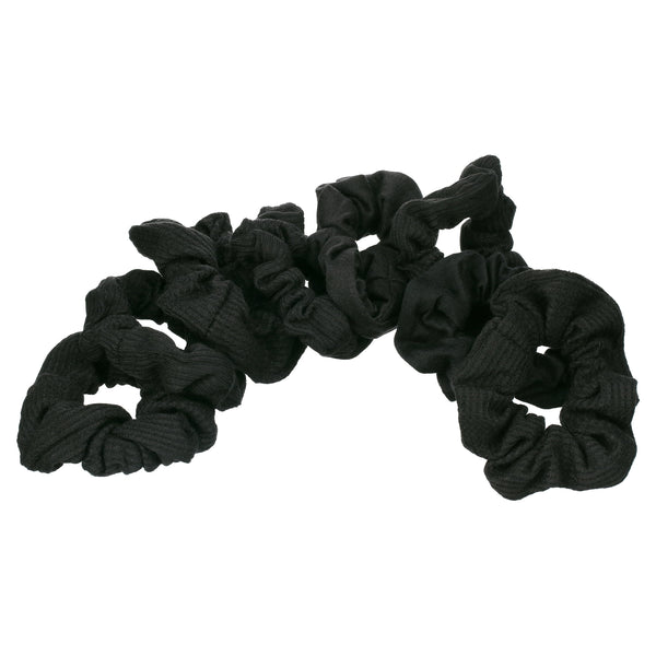 Goody Ouchless Black Gentle Hair Scrunchies, 8 Count