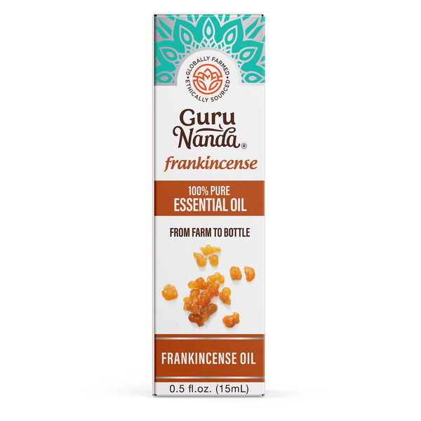 GuruNanda Pure & Natural Frankincense Essential Oil, Aromatherapy & Diffuser, 15 mL