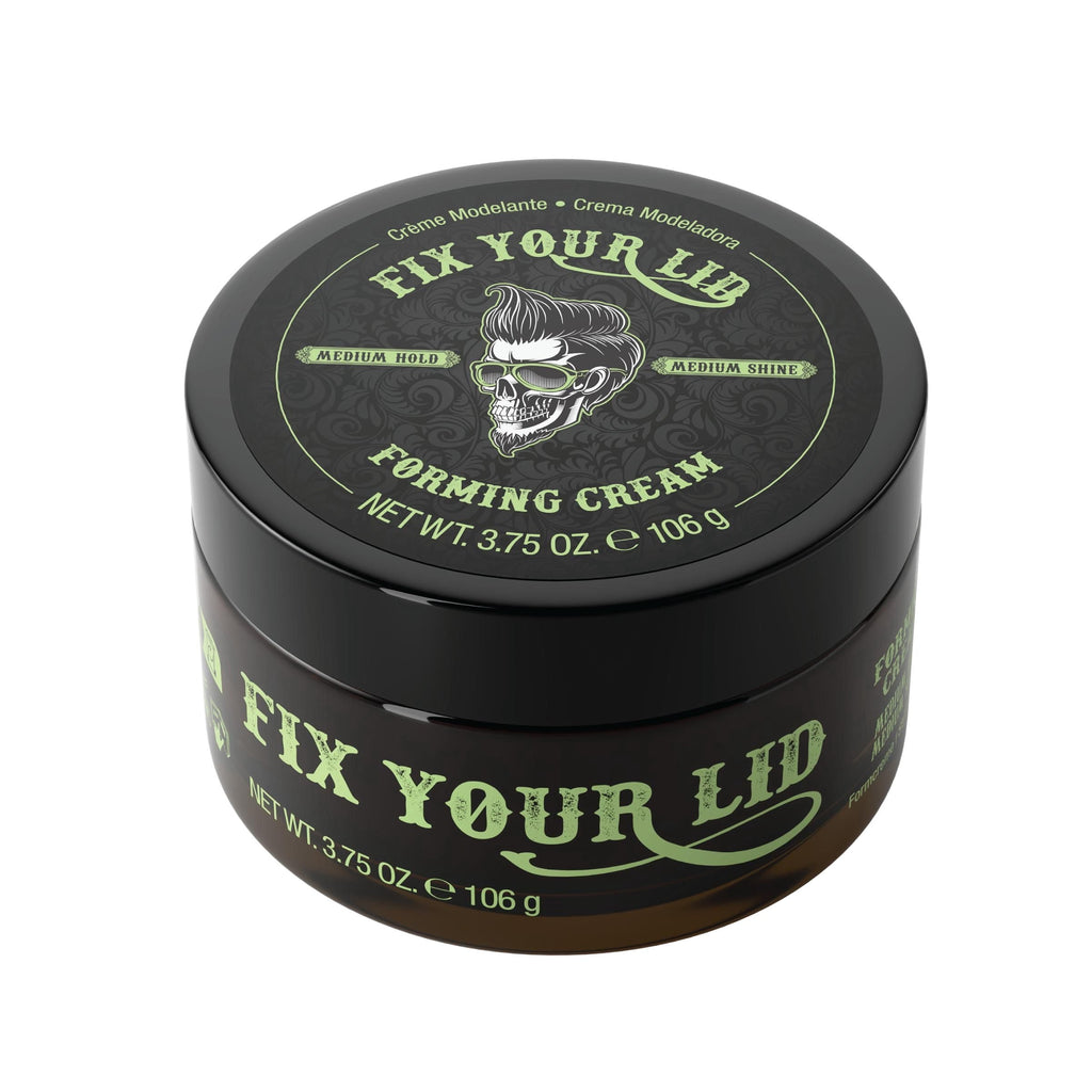 Fix Your Lid Forming Shine Enhancing Hair Styling Cream, Medium Hold & Shine, Cruelty-Free 3.75 Oz