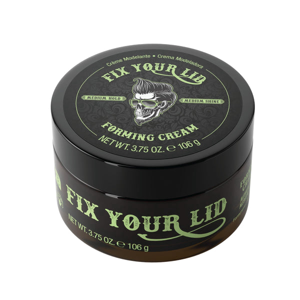 Fix Your Lid Forming Shine Enhancing Hair Styling Cream, Medium Hold & Shine, Cruelty-Free 3.75 Oz