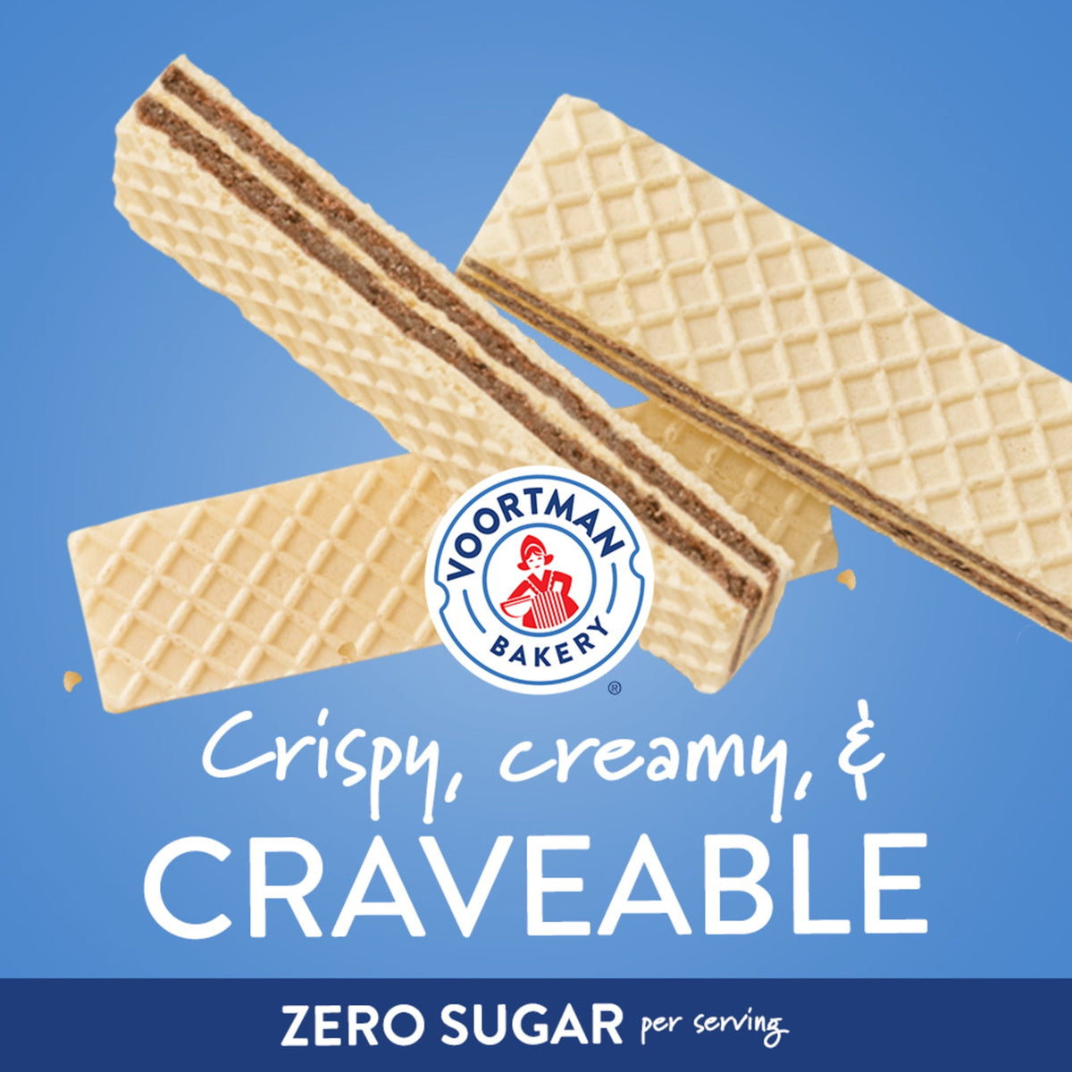 VOORTMAN Bakery Zero Sugar Chocolate Wafer Cookies 9 oz
