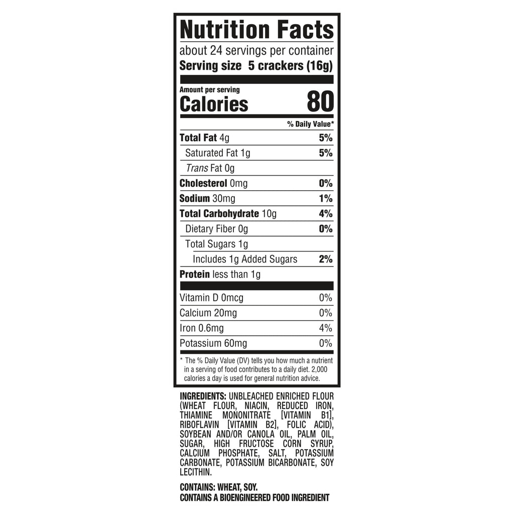 RITZ Hint of Salt Crackers, Snacks for Kids and Adults, Lunch Snacks, 13.7 oz