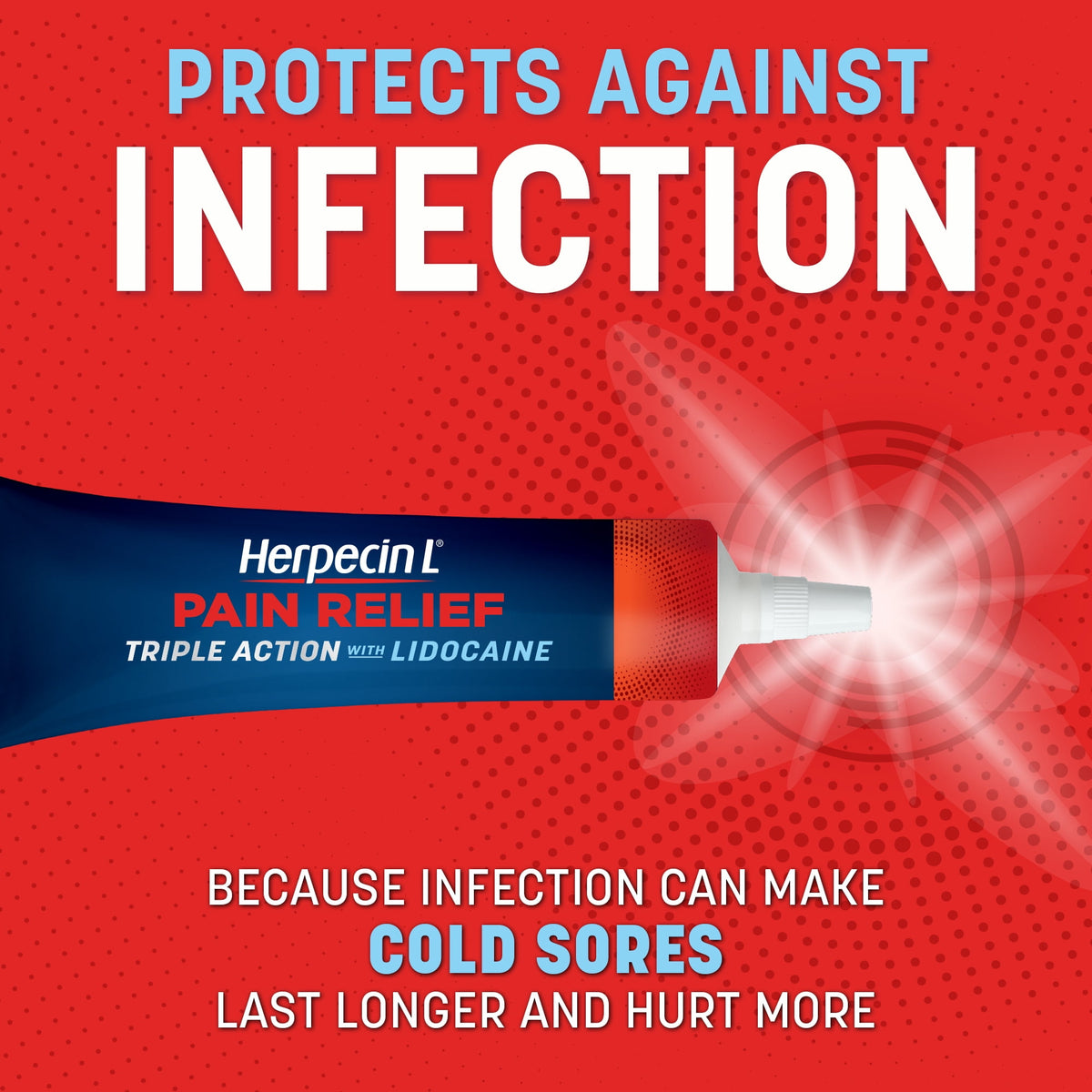 Herpecin-L Pain Relief with Lidocaine Cold Sore and Fever Blister Treatment Balm, 0.15 oz